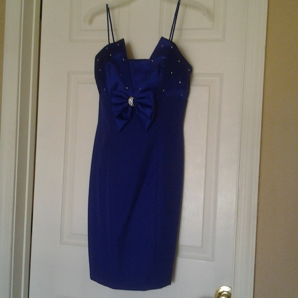 Royal blue cocktail dress